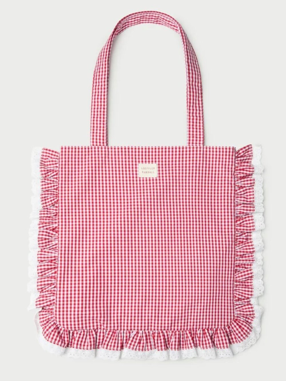 NWT - LOEFFLER RANDALL - JUSTINE TOTE - GINGHAM - ONE SIZE